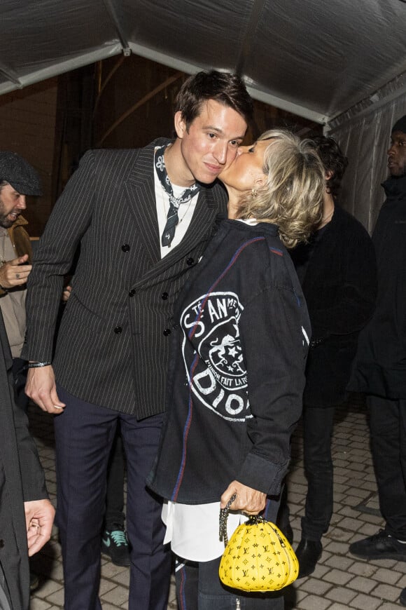 Exclusif - Hélène Mercier-Arnault et son fils Alexandre Arnault - Les célébrités au concert de Jay Z à la fondation Louis Vuitton à Paris, France, le 14 avril 2023. © Da Silva-Perusseau/Bestimage 