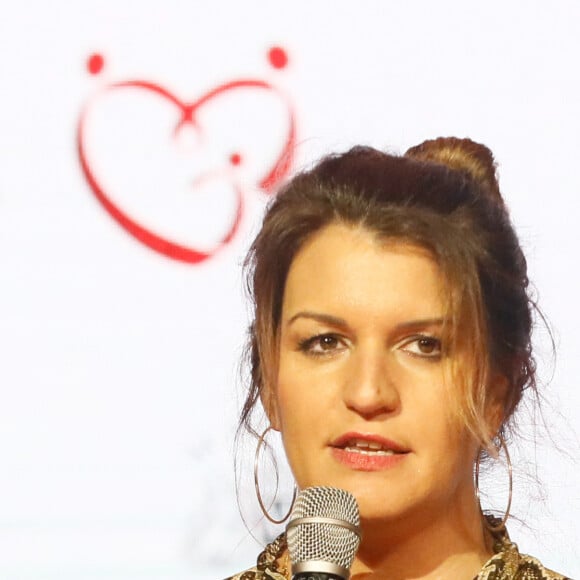 Exclusif - Marlène Schiappa - Gala des 10 ans de l'association "Juste Humain" au Paradis Latin à Paris le 04 avril 2023.  © Christophe Clovis / Bestimage 