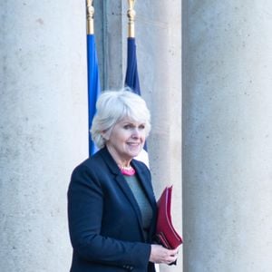 Isabelle Rome, ministre déléguée, chargée de l'Égalité entre les femmes et les hommes, de la Diversité et de l'Égalité des chances - Sorties du conseil des ministres du 19 janvier 2023 au palais de l'Elysée à Paris © Baptiste Autissier / Panoramic / Bestimage  