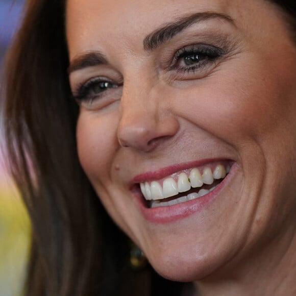 Catherine (Kate) Middleton, princesse de Galles, lors d'une visite au pub "The Rectory" à Birmingham, le 20 avril 2023. Ils ont rencontré les futurs dirigeants et propriétaires d'entreprises locales du secteur des industries créatives de la ville. 