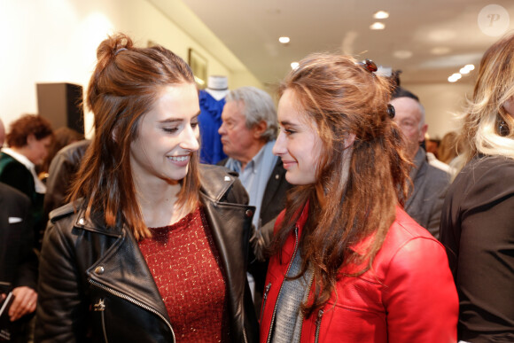 Exclusif - Loup et Liv Delon - Lancement de la marque de vêtements de cuir "Anthony Delon 1985" chez Montaigne Market à Paris. Le 7 mars 2017 © Philippe Doignon / Bestimage 