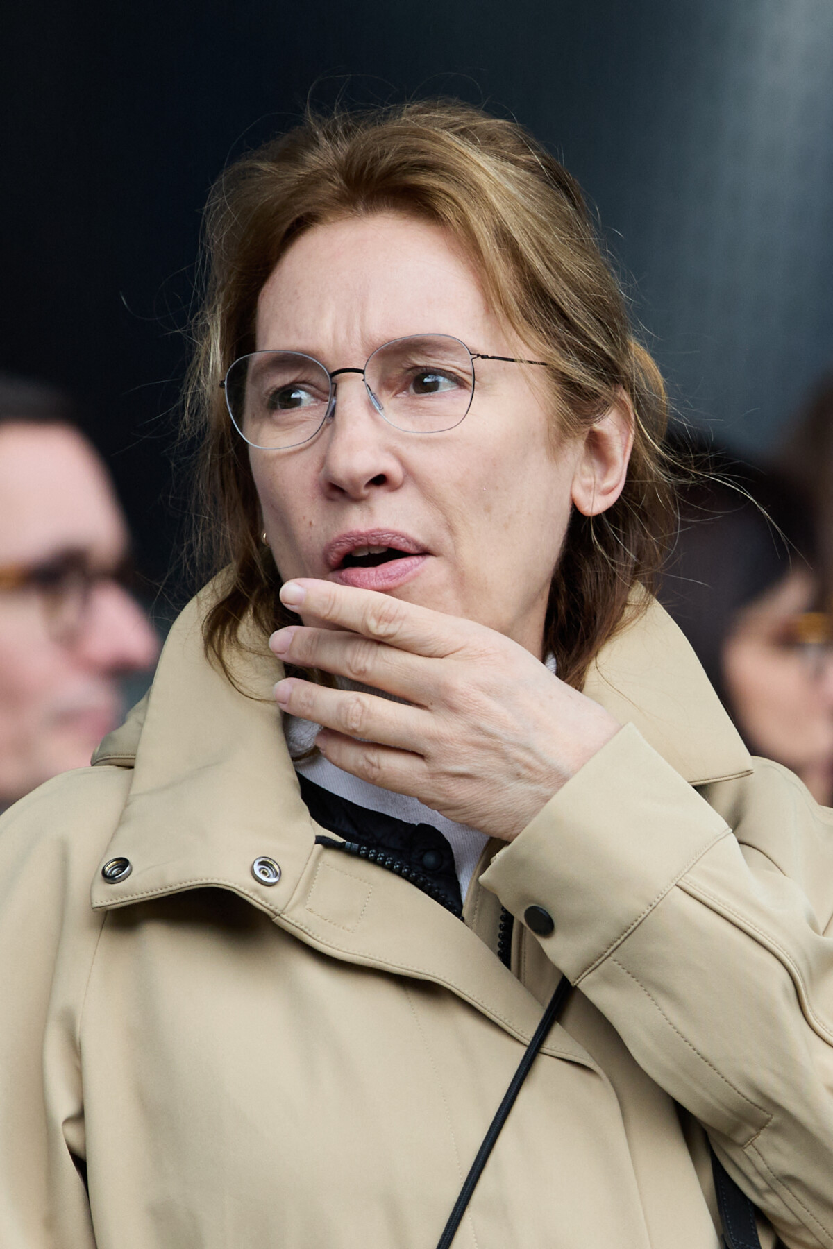 Photo : Emmanuelle Bercot - People au match de football 