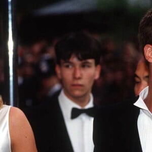 Brad Pitt et Gwyneth Paltrow à la première du film "Légende d'Automne". Londres. Le 25 avril 1995.