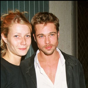 Archives - Brad Pitt et Gwyneth Paltrow à l'Ivy Restaurant de Londres. Le 18 mai 1995.