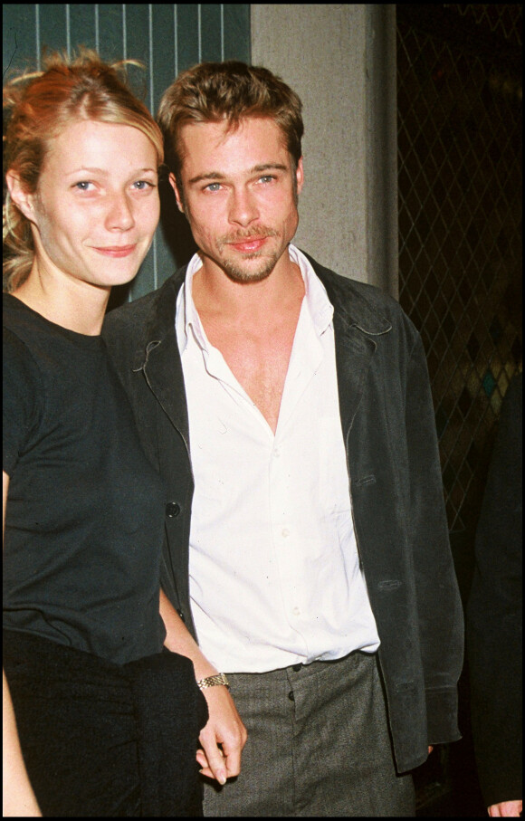 Archives - Brad Pitt et Gwyneth Paltrow à l'Ivy Restaurant de Londres. Le 18 mai 1995.