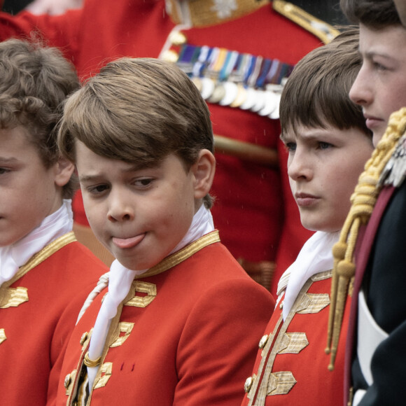 Le prince George de Galles - Les invités arrivent à la cérémonie de couronnement du roi d'Angleterre à l'abbaye de Westminster de Londres, Royaume Uni, le 6 mai 2023 