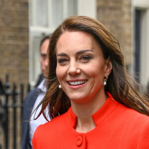 Kate Catherine Middleton, princesse de Galles, s'est rendue au pub Dog and Duck, à l'occasion de sa visite dans le quartier SoHo de Londres. Le 4 mai 2023 