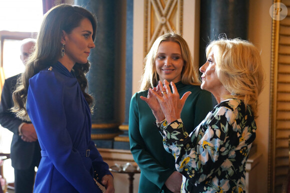 Catherine (Kate) Middleton, duchesse de Cambridge, la Première Dame des États-Unis, le Dr Jill Biden et sa petite-fille Finnegan Biden - Réception organisée par le roi Charles III, pour les invités étrangers assistant à son couronnement au palais de Buckingham à Londres, Royaume Uni, le 5 mai 2023. 