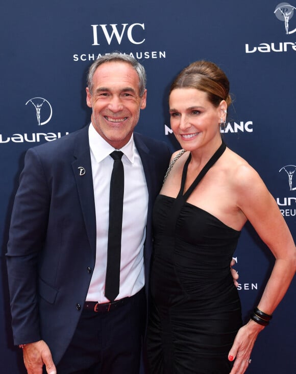 Mike Horn et sa compagne - Red Carpet de la cérémonie " 2023 Laureus World Sports Awards" à Paris le 8 mai 2023 . Veeren/Bestimage