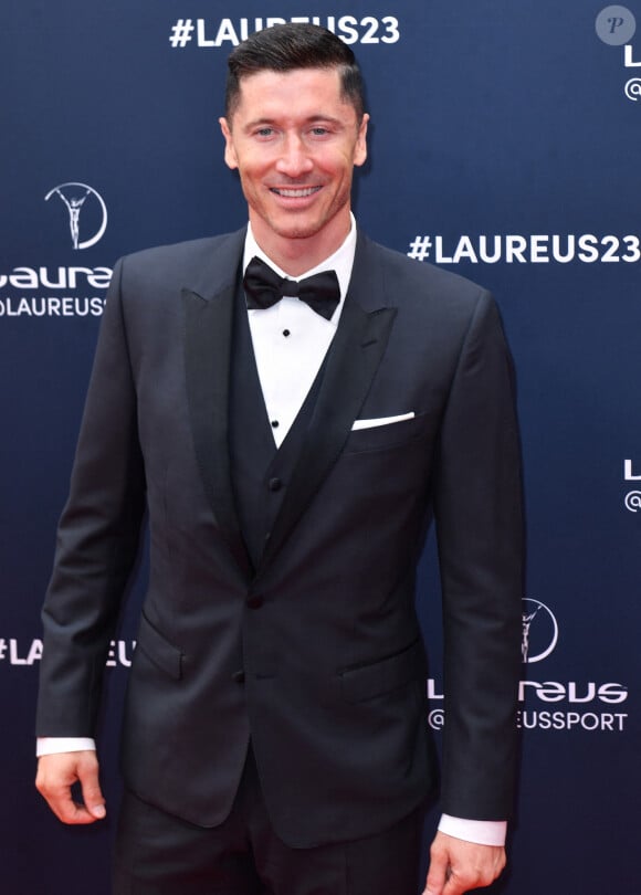 Robert Lewandowski - Red Carpet de la cérémonie " 2023 Laureus World Sports Awards" à Paris le 8 mai 2023 . Veeren/Bestimage