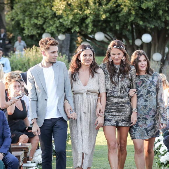 Exclusif - Ingrid Sinclar, guest - Cérémonie religieuse - Mariage de Benjamin Castaldi et Aurore Aleman au Mas de La Rose à Eygalières, le 27 août 2016. © Jacovides-Moreau/Bestimage