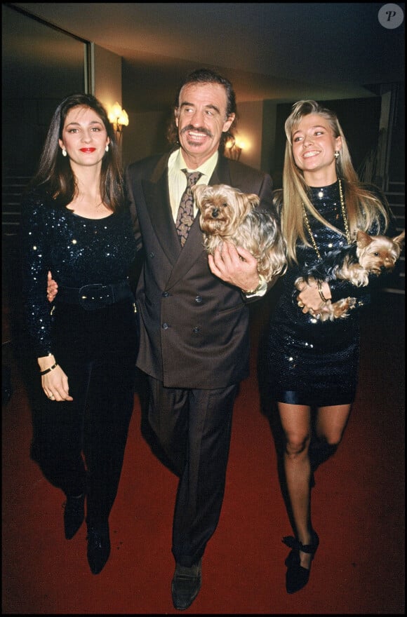 Jean-Paul Belmondo, sa fille Florence et Natty.