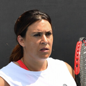 Marion Bartoli lors d'un entraînement à l'Open d'Australie de tennis à Melbourne, Australie, le 21 janvier 2020. © Chryslene Caillaud/Panoramic/Bestimage 