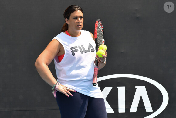 Marion Bartoli lors d'un entraînement à l'Open d'Australie de tennis à Melbourne, Australie, le 21 janvier 2020. © Chryslene Caillaud/Panoramic/Bestimage 