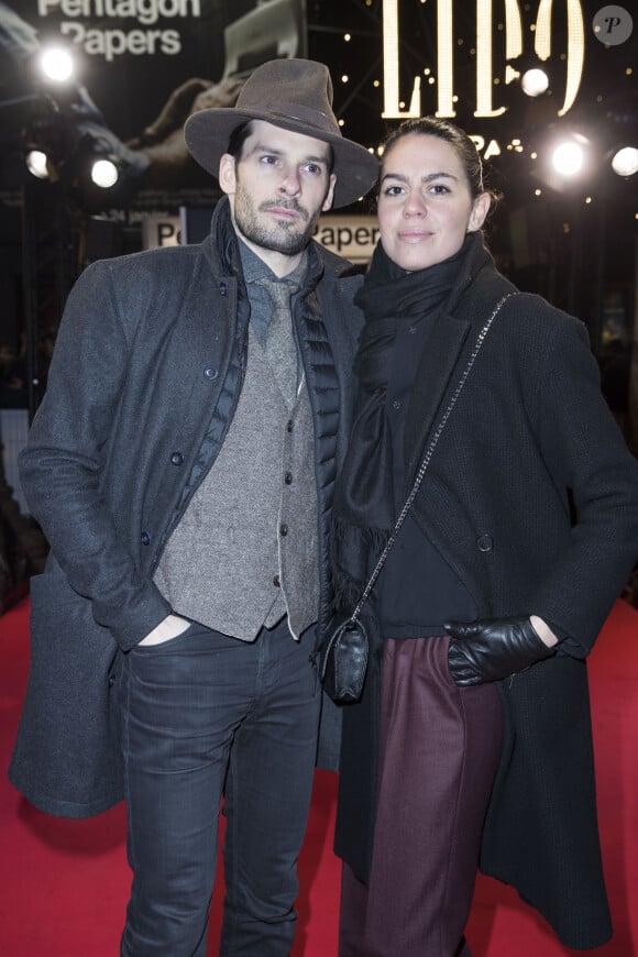 Elsa Leeb et son compagnon Allan Asle - Avant-première du film "Pentagon Papers" au cinéma l'UGC Normandie à Paris, France, le 13 janvier 2018. © Borde-Coadic/Bestimage 