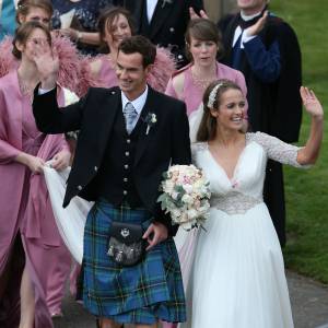 Le 11 avril 2015, le tennisman a épousé sa compagne lors d'une belle cérémonie
 
Andy Murray et Kim Sears se marient à la cathédrale de Dunblane en Ecosse, le 11 avril 2015.
