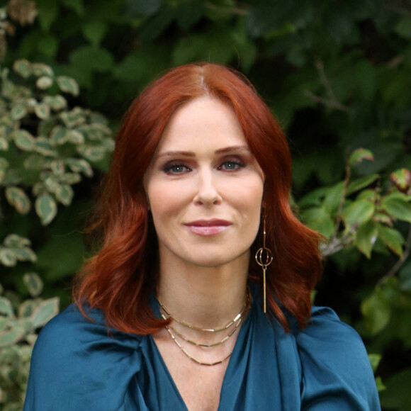 Audrey Fleurot au photocall de la série "HPI" à l'ambassade de France à Rome, le 29 septembre 2022. 