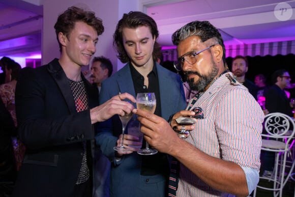 Exclusif - Harrison Osterfield, Stan Steinbichler, Azim Majid - Soirée à la suite Sandra & Co lors du 76ème Festival International du Film de Cannes, France, le 17 mai 2023. © Aurelio Stella/Bestimage