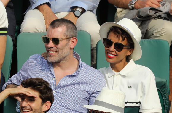 Ils sont restés 10 ans ensemble
Jalil Lespert et sa compagne Sonia Rolland dans les tribunes des Internationaux de France de Tennis de Roland Garros à Paris, le 10 juin 2018. © Dominique Jacovides - Cyril Moreau/Bestimage