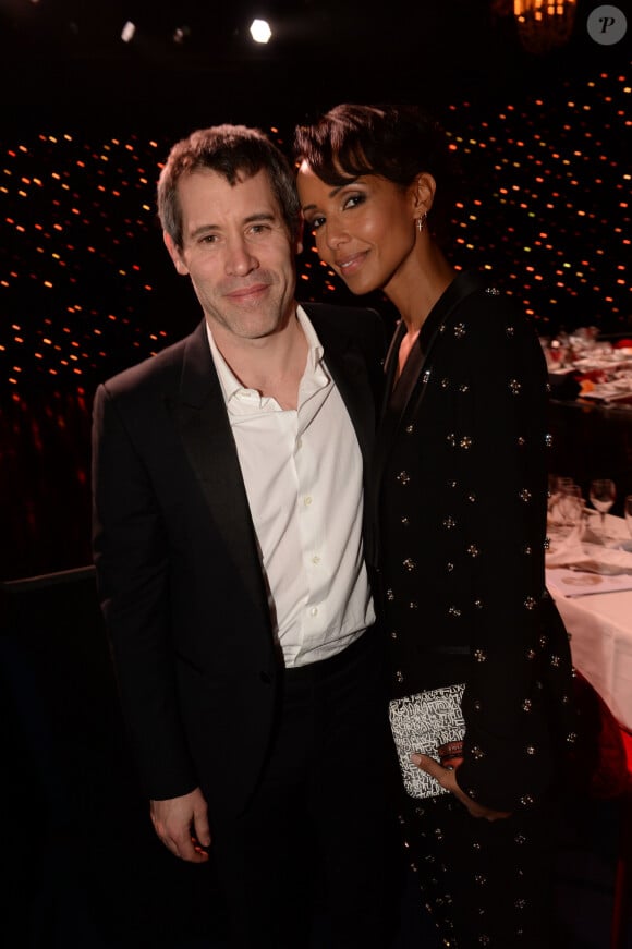 Exclusif - Sonia Rolland et son compagnon Jalil Lespert - Dîner - 12ème cérémonie des Globes de Cristal au Lido à Paris, le 12 février 2018. © Rachid Bellak / Pool / Bestimage 