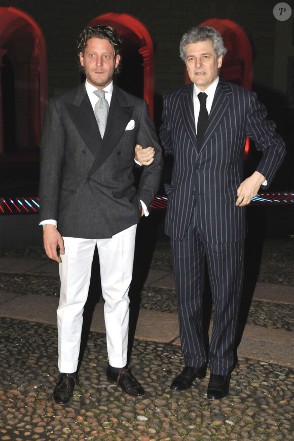 Lapo et Alan Elkann lors de la Vogue Party à Milan le 26 février 2010