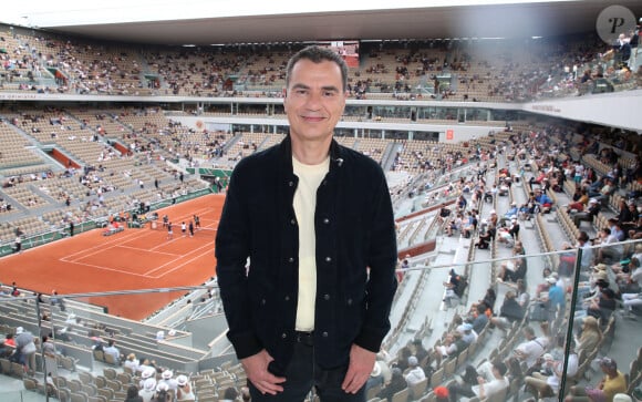 Laurent Luyat sur le plateau de France Télévision - Internationaux de France de Tennis de Roland Garros 2022 - Jour 1 à Paris le 22 Mai 2022. Bertrand Rindoff/Bestimage