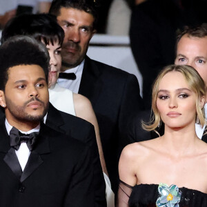 Abel “The Weeknd” Tesfaye, Lily-Rose Depp - Montée des marches du film « The Idol » lors du 76ème Festival International du Film de Cannes, au Palais des Festivals à Cannes. Le 22 mai 2023 © Jacovides-Moreau / Bestimage