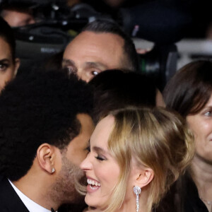 Abel “The Weeknd” Tesfaye, Lily-Rose Depp - Montée des marches du film « The Idol » lors du 76ème Festival International du Film de Cannes, au Palais des Festivals à Cannes. Le 22 mai 2023 © Jacovides-Moreau / Bestimage