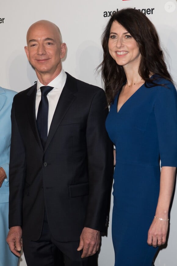 Jeff Bezos et Mackenzie Bezos à Berlin le 24 avril 2018.