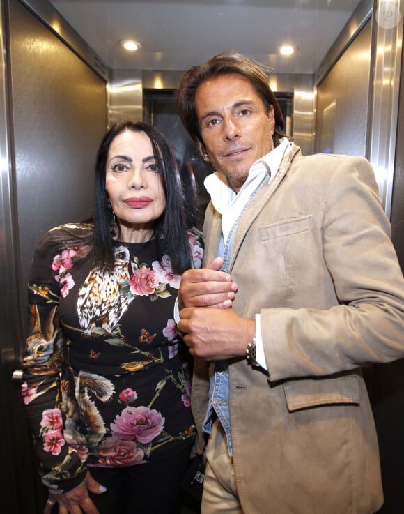 Portrait de Giuseppe Polimeno et sa mère Marie-France lors de l'enregistrement de l'émission "Chez Jordan". Le 25 avril 2023 © Cédric Perrin / Bestimage