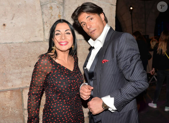 Giuseppe Polimeno et sa mère Marie France - Soirée "Public Buzz Awards 2015" au Showcase à Paris le 1er avril 2015.