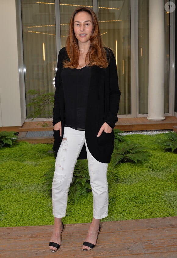 Vanessa Demouy lors de la soirée d'ouverture du Club C White à Paris, le 10 avril 2014.