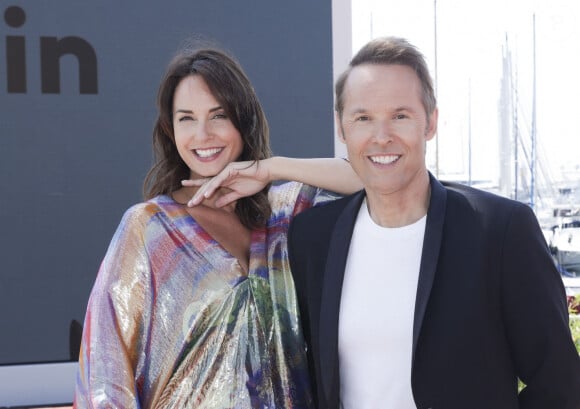 Exclusif - Julia Vignali, Damien Thévenot sur le plateau de l"émission Télématin lors du 76ème Festival International du Film de Cannes, France, le 23 mai 2023. © Jack Tribeca/Bestimage