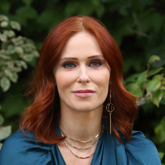 Audrey Fleurot au photocall de la série "HPI" à l'ambassade de France à Rome, le 29 septembre 2022. 