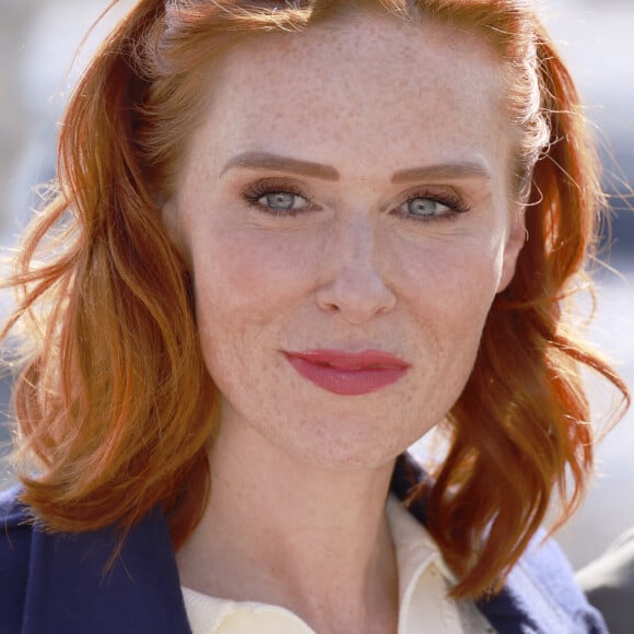 Audrey Fleurot au photocall de "Esprit d'hiver" lors de la 24ème édition du Festival de la Fiction TV de la Rochelle, le 15 septembre 2022. © Christophe Aubert via Bestimage 