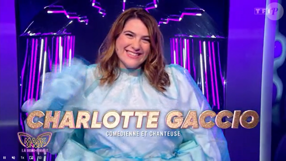 Charlotte Gaccio est la méduse dans "Mask Singer".