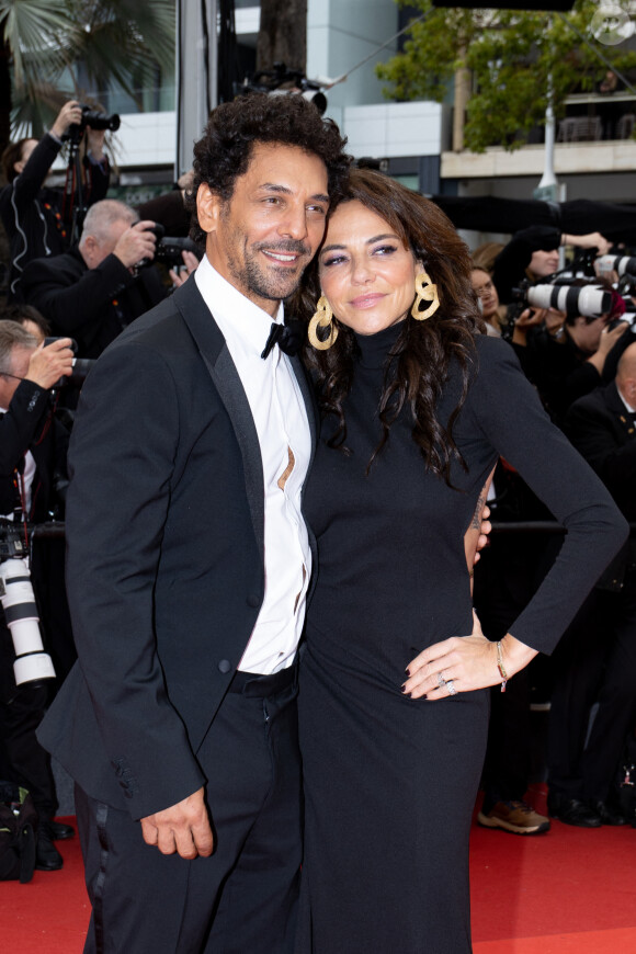 Tomer Sisley et sa femme Sandra - Montée des marches du film " Killers of the flower moon " lors du 76ème Festival International du Film de Cannes, au Palais des Festivals à Cannes. Le 20 mai 2023 © Jacovides-Moreau / Bestimage