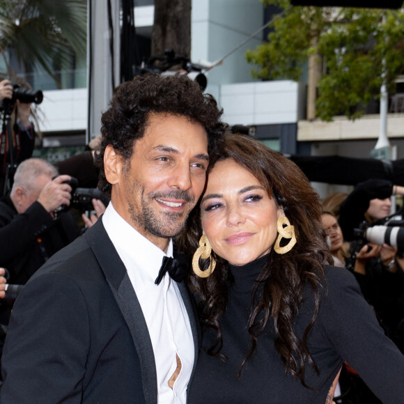 Tomer Sisley et sa femme Sandra - Montée des marches du film " Killers of the flower moon " lors du 76ème Festival International du Film de Cannes, au Palais des Festivals à Cannes. Le 20 mai 2023 © Jacovides-Moreau / Bestimage