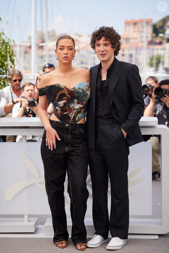 Adèle Exarchopoulos et Vincent Lacoste au photocall de "Elemental (élémentaire)" lors du 76ème Festival International du Film de Cannes, le 27 mai 2023. © Moreau/Jacovides/Bestimage 