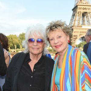 Catherine Lara et Annie Cordy - Soirée du 90ème anniversaire de Line Renaud sur le Bateau Potel et Chabot "Pavillon Seine" à Paris le 2 juillet 2018. © Coadic Guirec/Bestimage