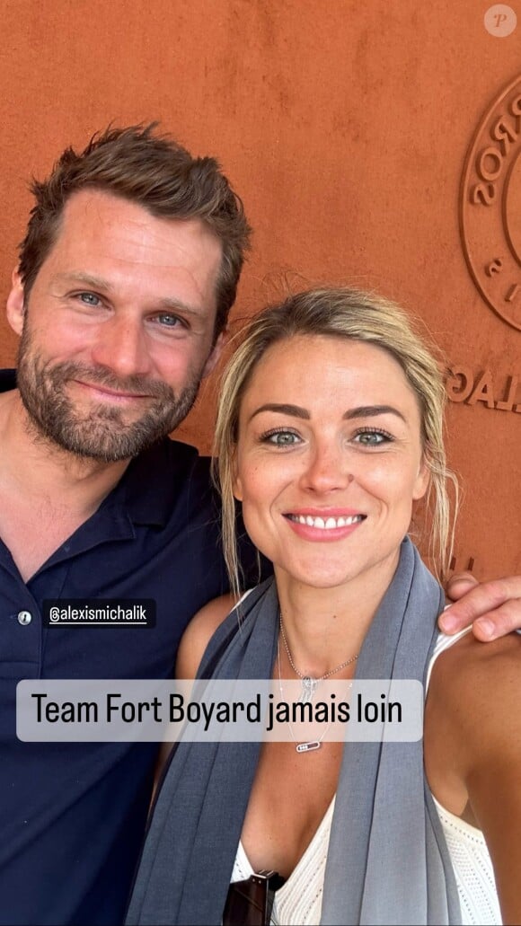 Laure Boulleau a pu retrouver Alexis Michalik, avec lequel elle vient de participer à une émission bien connue.  "Team Fort Boyard jamais loin", explique-t-elle