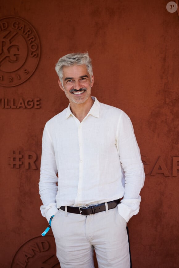 François Vincentelli au village lors des Internationaux de France de Tennis de Roland Garros 2023. Paris, le 31 mai 2023. © Jacovides / Moreau / Bestimage