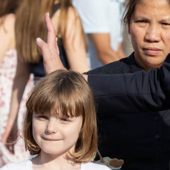 Princess Gabriella of Monaco - "Le rocher en fête" la principauté de Monaco fête le centenaire du prince Rainier III à Monaco, le 31 mai 2023.  © Olivier Huitel/Pool Monaco/Bestimage