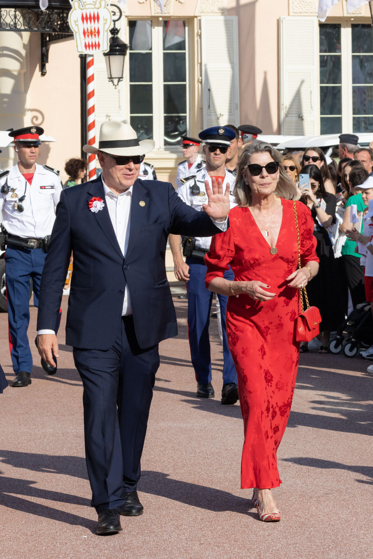 Photo Le prince Albert II de Monaco et La princesse Caroline de