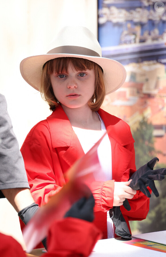 La princesse Gabriella de Monaco, comtesse de Carladès - "Le rocher en fête" la principauté de Monaco fête le centenaire du prince Rainier III à Monaco, le 31 mai 2023. © Jean-Charles Vinaj/Pool Monaco/Bestimage