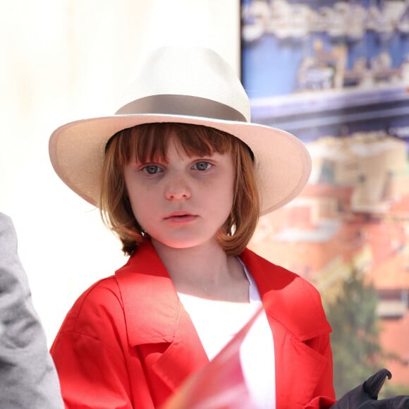 La princesse Gabriella de Monaco, comtesse de Carladès - "Le rocher en fête" la principauté de Monaco fête le centenaire du prince Rainier III à Monaco, le 31 mai 2023. © Jean-Charles Vinaj/Pool Monaco/Bestimage