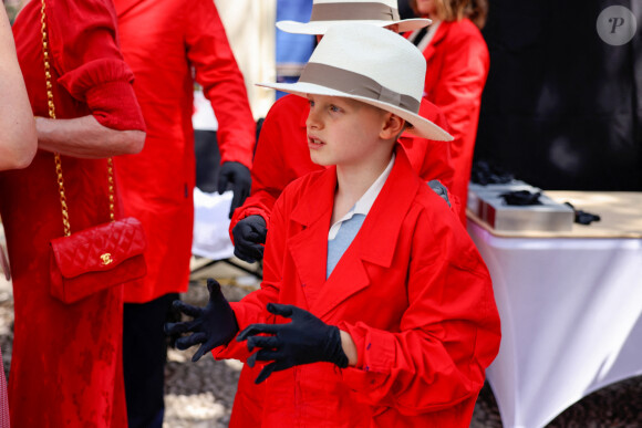 Le prince Jacques de Monaco, marquis des Baux - "Le rocher en fête" la principauté de Monaco fête le centenaire du prince Rainier III à Monaco, le 31 mai 2023.  © Claudia Albuquerque / Bestimage