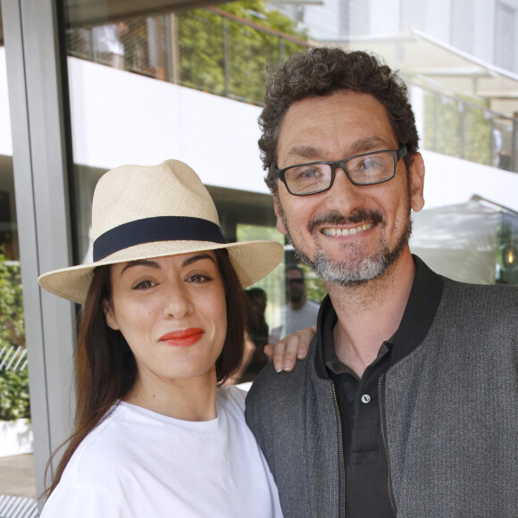 Sofia Essaïdi et David Foenkinos - Internationaux de France de Tennis de Roland Garros 2023 - Jour 07 à Paris, France, le 3 Juin 2023. © Bertrand Rindoff/Bestimage