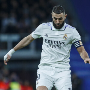 Karim Benzema lors du match de football de la Coupe du Roi quart de finale opposant le Real Madrid et l'Atlético de Madrid au stade Santiago Bernabeu à Madrid, le 27 janvier 2023.
© Pablo Garcia/DAX/Zuma Press/Bestimage
