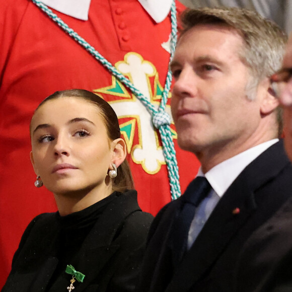 La famille royale de Savoie (Victor-Emmanuel, sa soeur Maria Pia, son fils Emmanuel-Philibert et sa petite-fille Vittoria de Savoie) s'est retrouvée à Hautecombe pour le 40ème anniversaire de la mort d'Humbert II, dernier roi d'Italie. @ BESTIMAGE / Dominique Jacovides